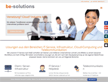 Tablet Screenshot of be-solutions.com